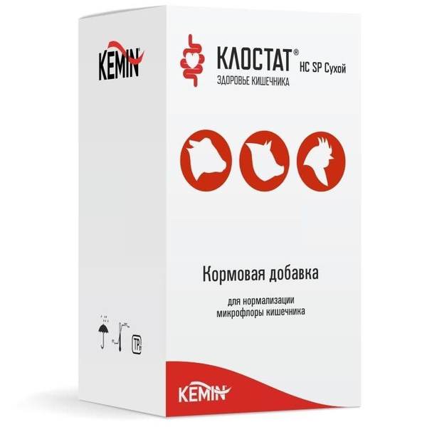 Клостат НС SP сухой, кормовая добавка для животных, Kemin, 100 г купить ...