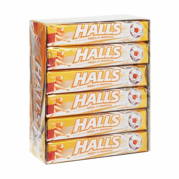 Halls Лимон/Мед 12шт*33гр - купить с доставкой по выгодным ценам в ...