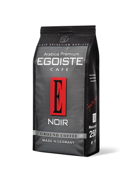 Кофе молотый EGOISTE Noir, 250 г - купить с доставкой по выгодным ценам ...