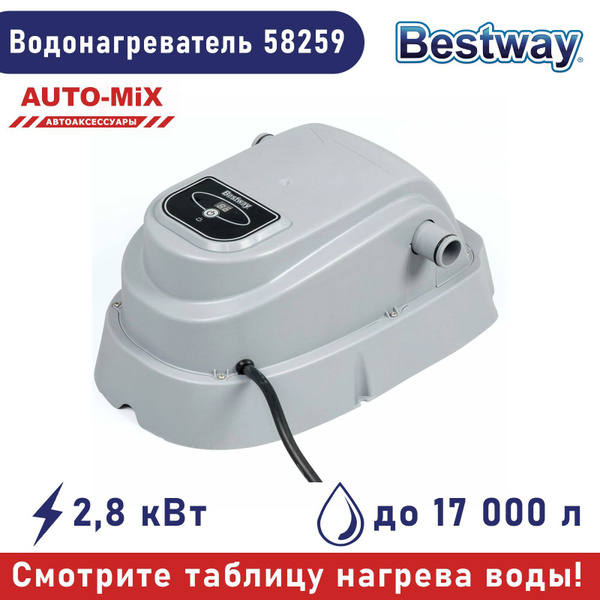 Проточный водонагреватель для бассейна Bestway 2,8 квт (flowclear ...