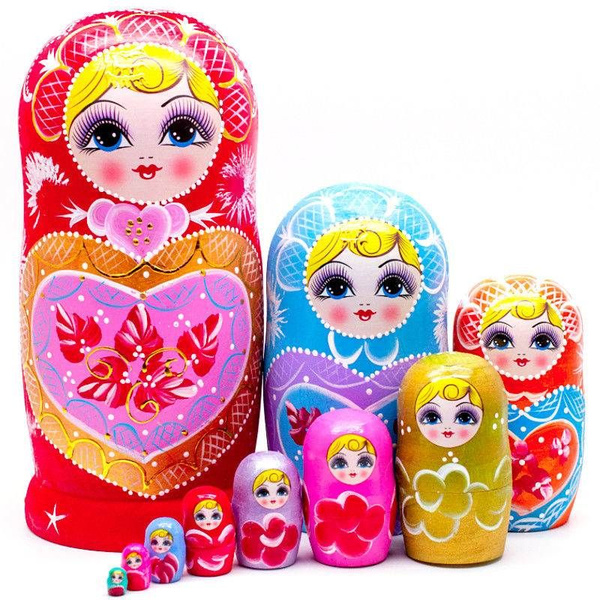 Детская игрушка Матрешка Классическая ручная роспись Russian ...