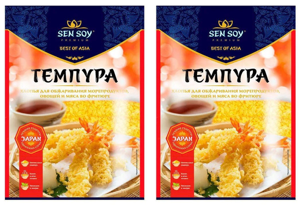 Хлопья панировочные Sen Soy Tempura, 2 уп по 100 г - купить с доставкой ...