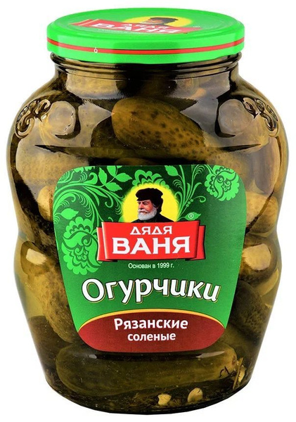Огурцы соленые Дядя Ваня "Рязанские", 1,8 кг купить на OZON по низкой ...