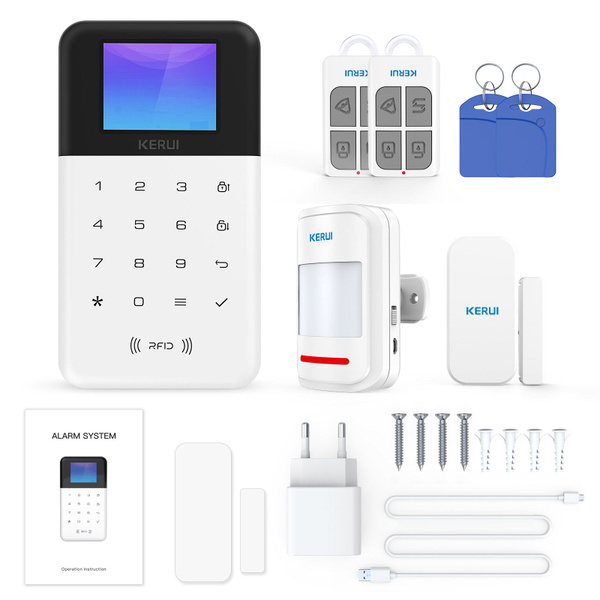 KERUI WiFi GSM сигнализация Беспроводная домашняя охранная сигнализация ...