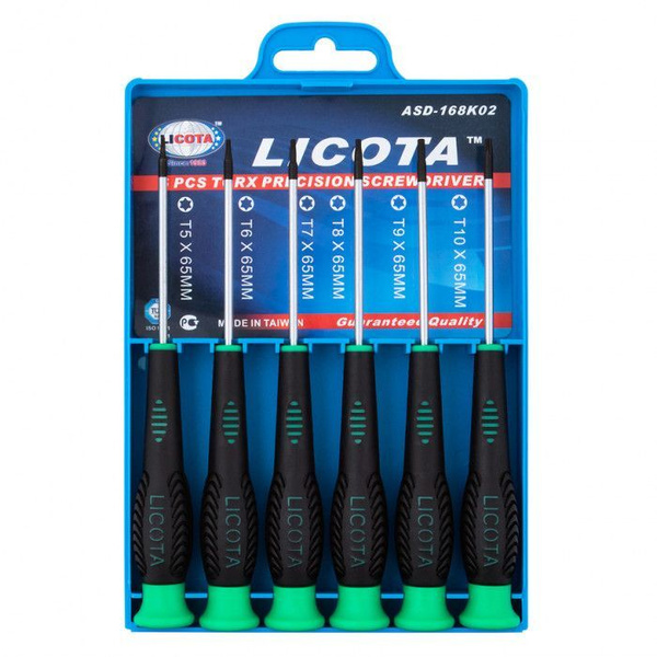 Licota(Ликота) Набор отверток Torx для точной механики 6пр. ASD-168K02 ...