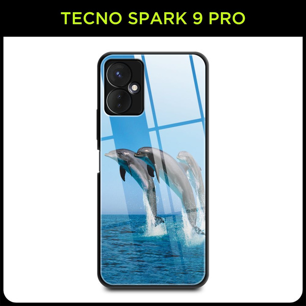 Стеклянный чехол на Tecno Spark 9 Pro / Текно Спарк 9 Про с принтом ...