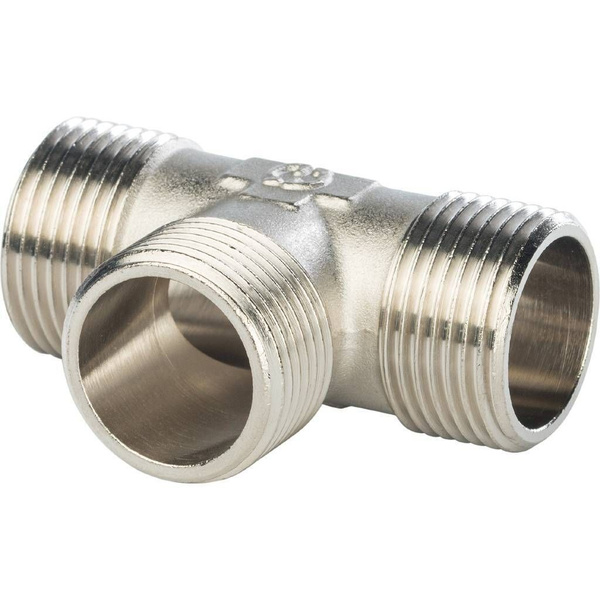 Тройник никелированный НН 1/2"X1/2"X1/2" сантехнический, SFT-0018 ...