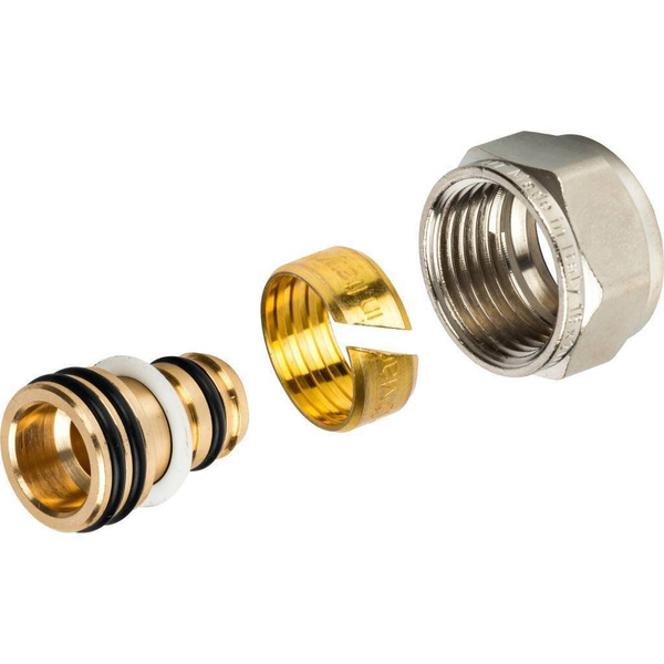 Фитинг компрессионный для труб PEX-AL-PEX (евроконус) 16х2,0х1/2" в ...