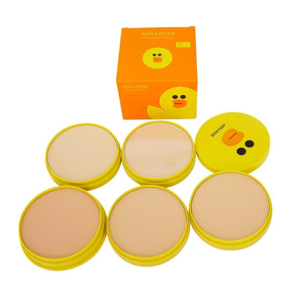 ANNA ROSE Пудра 5 в 1 матирующая с защитой от солнца SPF 50+/PA ...