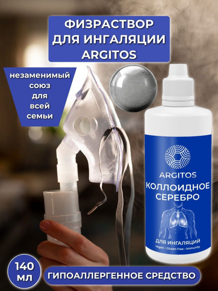 Физраствор для ингаляции. Коллоидное серебро ARGITOS - купить с ...