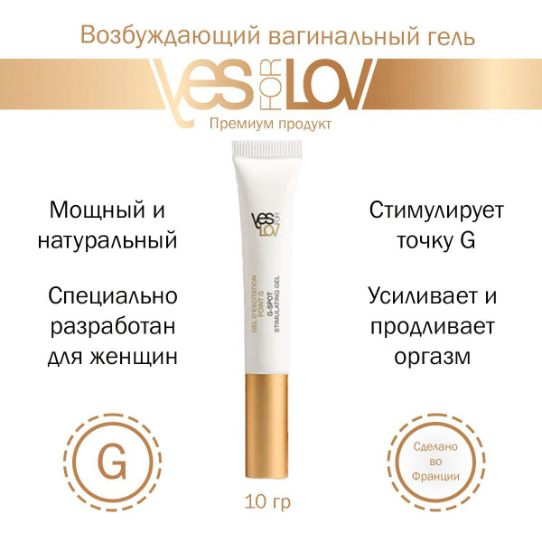 Вагинальный гель для возбуждения G-SPOT GEL - 10 гр. YesForLove ...