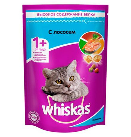 Whiskas / Сухой корм Вискас для взрослых кошек подушечки-паштет с ...