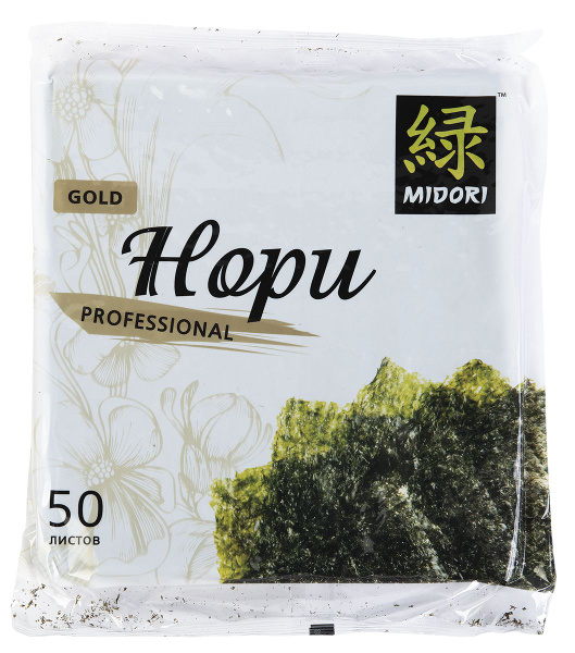 Морские водоросли Midori Нори Голд, 50 листов, 120 г купить на OZON по ...