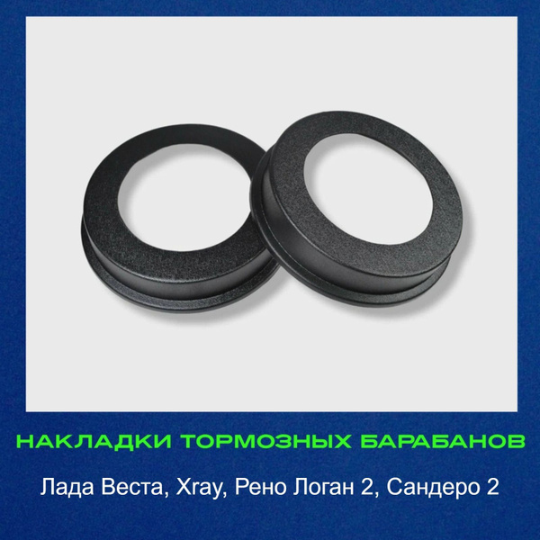 Накладки на тормозные барабаны Лада Веста, Xray, Рено Логан 2, Сандеро ...