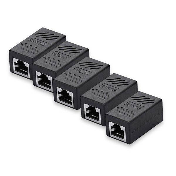 Адаптер-переходник соединитель RJ45F - RJ45F (GCR-2RJ45), черный ...