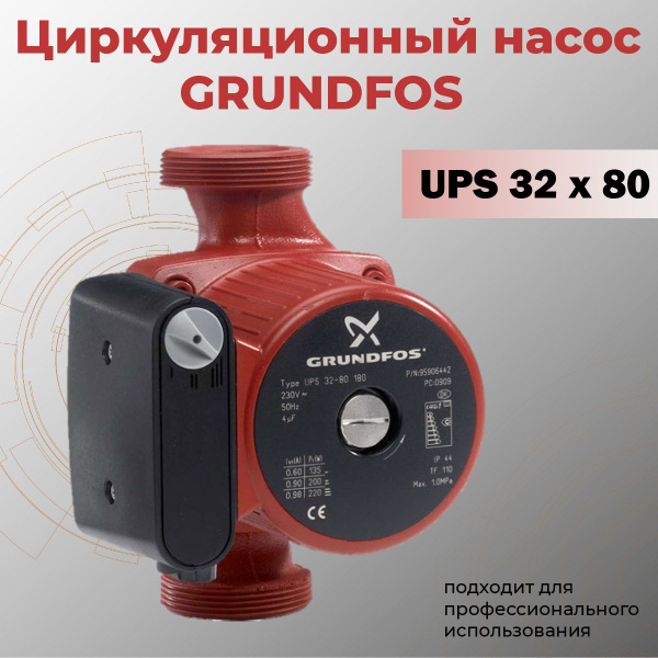 Циркуляционный насос Grundfos Циркуляционный_насос_GRUNDFOS, 220 л/мин ...