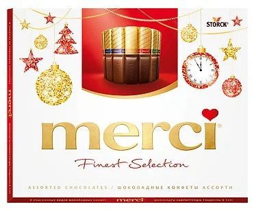 Конфеты Merci шоколадные ассорти, 250г - купить с доставкой по выгодным ...