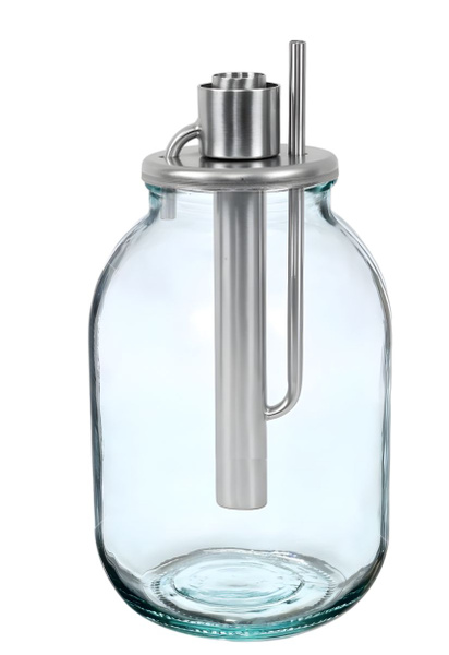 Попугай на банку для самогона с металлической крышкой (Устройство для ...