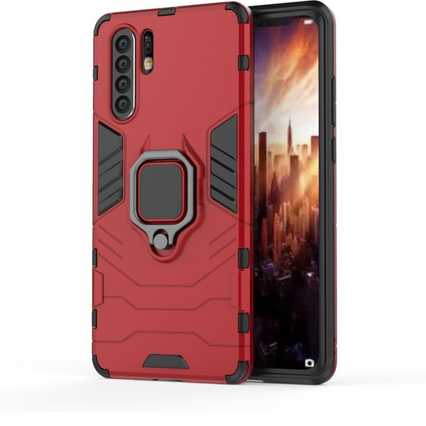 Противоударный чехол с кольцом для Huawei P30 Pro / Хуавей Р30 Про ...