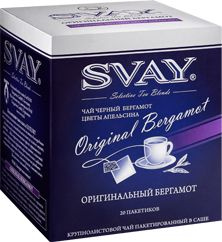 Чай черный Svay Оригинальный бергамот в пакетиках, 20 пак. - купить с ...