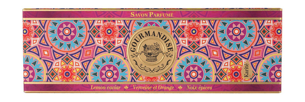 GOURMANDISE Набор натурального парфюмированного мыла (Лимон + Вербена и ...