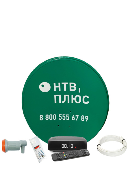 Комплект спутникового телевидения НТВ-ПЛЮС с ресивером NTV-PLUS HD J1 ...