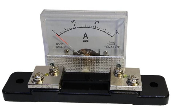 Амперметр+Шунт 75mV 0-30ADC 63Х55мм cтрелочный - купить по выгодной ...