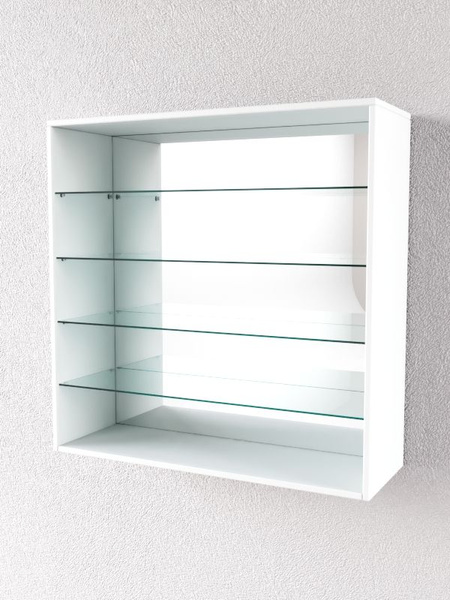 Шкаф-витрина Westcom Витрина настенная №4-2ГГ с зеркалом, 90x30x90 см ...