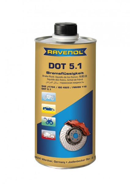 Жидкость тормозная RAVENOL DOT 5.1 DOT 5.1 - купить по доступной цене в ...