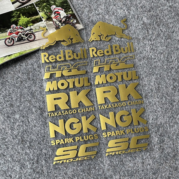 Наклейки на мотоциклы и автозапчасти с рисунком Red Bull подходят для ...