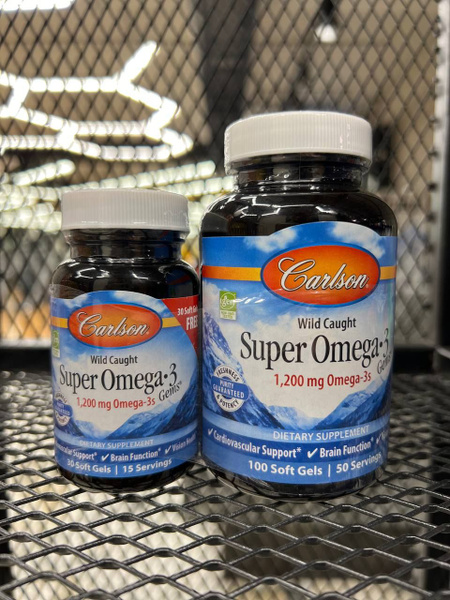 Super Omega 3 Carlson - 1200 mg 100 + 30 капсул. - купить с доставкой ...