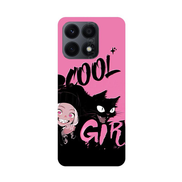 Чехол для Honor X8A 4G/ Хонор Х8А Силиконовый чехол с волком и оленем ...