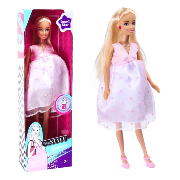 Кукла беременная Demi Star, кукла барби Barbie с ребенком - купить с ...