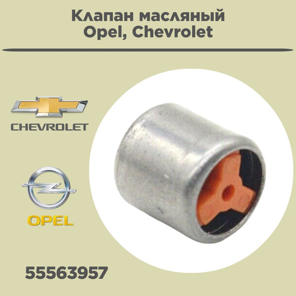 Клапан масляный для Opel, Chevrolet 55563957 - арт. 55563957 - купить ...