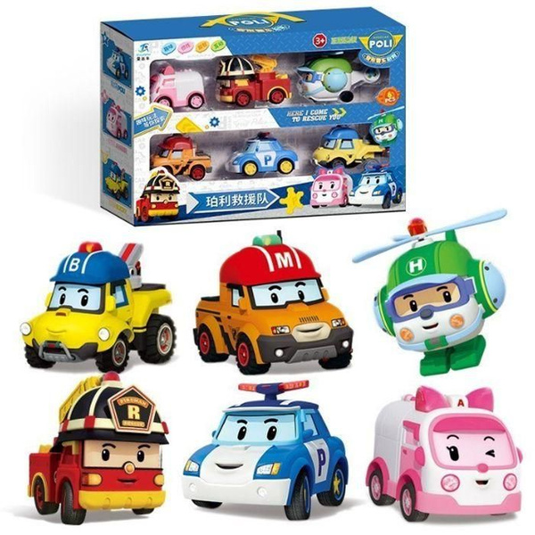 Robocar Poli Игрушечный автомобиль Полный набор из 6 - купить с ...