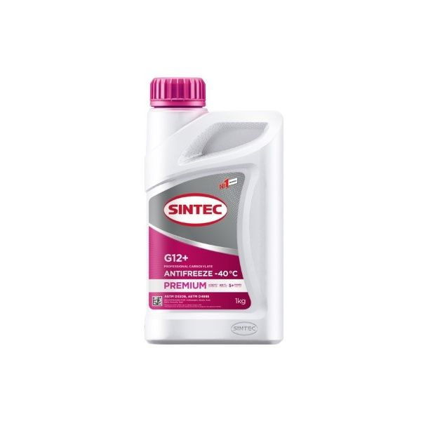 Антифриз SINTEC Sintec Premium розовый G12+ (-40) 1 кг 990563 (1 шт ...