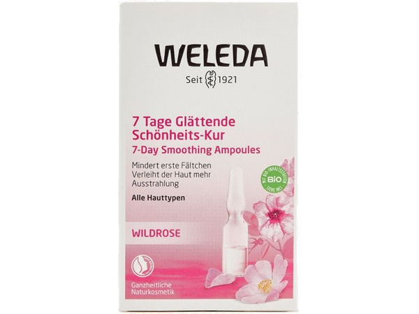 Концентрат для лица разглаживающий 7x0,8 мл Weleda Wild Rose Smoothing ...
