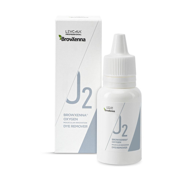 BrowXenna Ремувер для снятия краски с кожи OXYGEN J2, 35 мл (Brow Henna ...