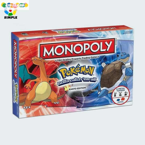 MONOPOLY Pokemon Board Game МОНОПОЛИЯ Покемон Настольная игра KIDSLAND ...