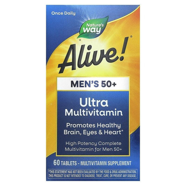 Комплекс витаминов Nature's Way, Alive! для мужчин 50+ Ultra Potency ...