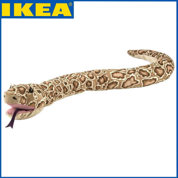Игрушки ИКЕА (IKEA), мягкая игрушка, змея, размер 171 см, цвет бежевый ...