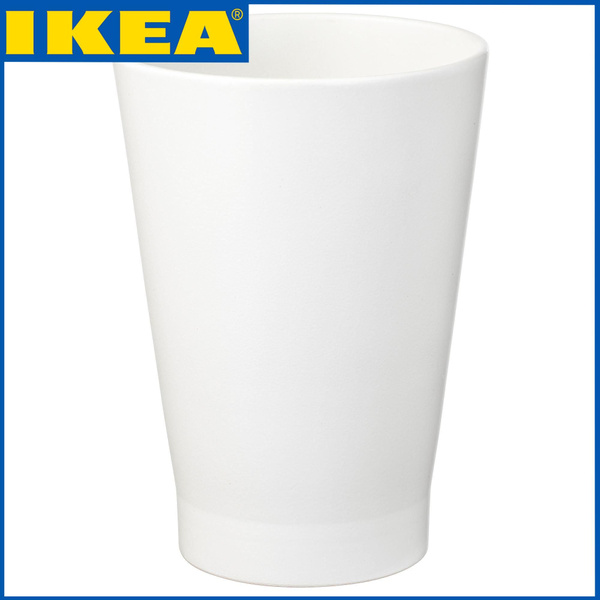 IKEA Горшок для цветов, белый, 19 см х 14 см х 14 см, 1 шт - купить с ...
