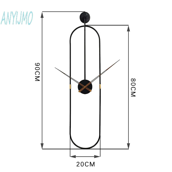 Часы большие настенные минимализм для интерьераANYIJMO - купить по ...