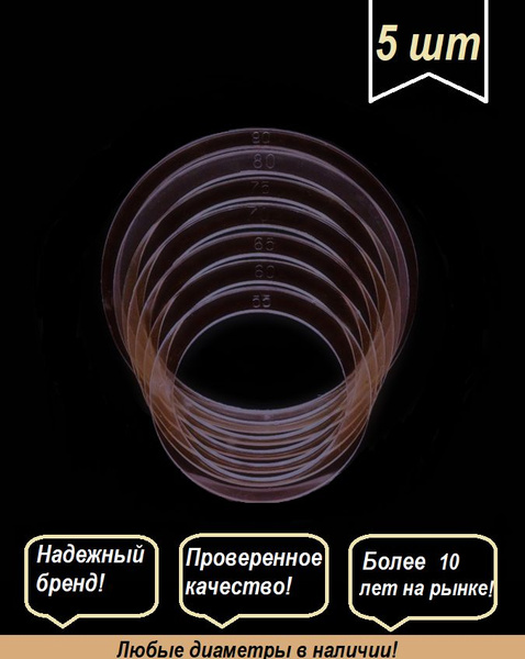 Термо-кольцо протекторное, прозрачное для натяжного потолка, диаметр ...