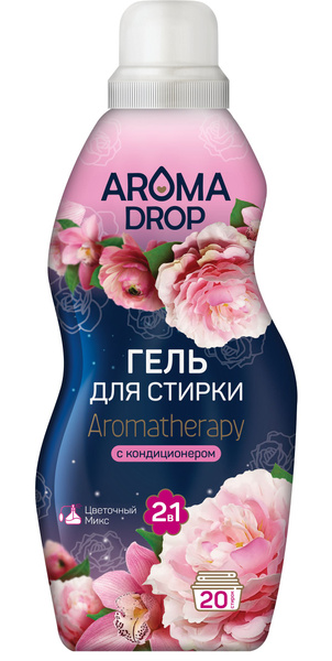 Гель для стирки с кондиционером Aroma Drop 2в1 Aromatherapy Цветочный ...