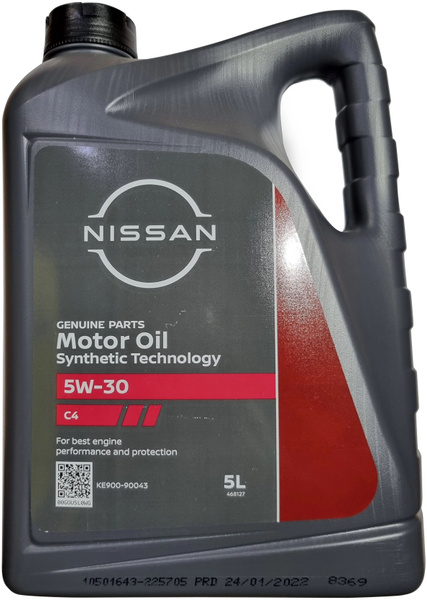Масло моторное Nissan 5W-30 Синтетическое - купить в интернет-магазине ...
