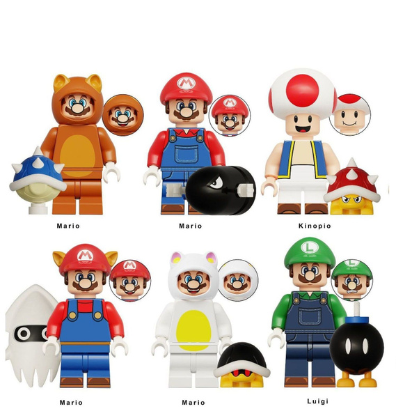 Набор минифигурок Супер Марио, Луиджи, Йоши / Super Mario совместим с ...