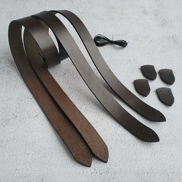 Кожаные ручки для сумки, 80 см, 2 шт. - купить с доставкой по выгодным ...