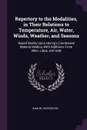 Repertory to the Modalities, in Their Relations to Temperature, Air, Water, Winds, Weather, and Seasons. Based Mainly Upon Hering's Condensed Materia Medica, With Additions From Allen, Lippe, and Hale - Samuel Worcester