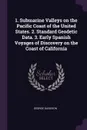1. Submarine Valleys on the Pacific Coast of the United States. 2. Standard Geodetic Data. 3. Early Spanish Voyages of Discovery on the Coast of California - George Davidson